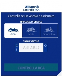 L’App “Allianz Controllo RCA”